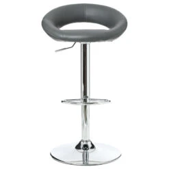 Tabouret De Bar Sasha Gris Atmosphera -Promos Meubles Boutique lot 2 tabourets de bar sasha gris 2