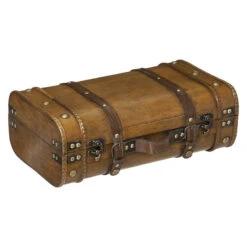 Lot De 2 Malles En Bois Atmosphera -Promos Meubles Boutique lot de 2 malles en bois atmosphera 2