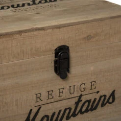 Lot De 3 Malles Carrés Bois Wild Atmosphera 11 Lot De 3 Malles Carrés Bois Wild Atmosphera -Promos Meubles Boutique lot de 3 malles carres bois wild atmosphera 3