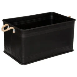 Lot De 3 Malles Métal Noir Plateau Bois Atmosphera 12 Lot De 3 Malles Métal Noir Plateau Bois Atmosphera -Promos Meubles Boutique lot de 3 malles metal noir plateau bois atmosphera 4