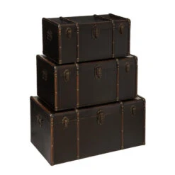 Malles Vintage British Flower - Lot De 3 - Atmosphera