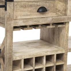 Meuble Bar 2 Tiroirs Sur Roues Silas Atmosphera -Promos Meubles Boutique meuble bar 2 tiroirs sur roues silas atmosphera 6