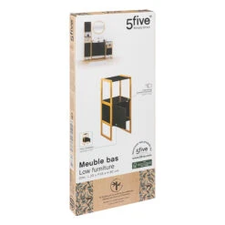 Meuble Bas 1 Porte Noir Natureo 5Five -Promos Meubles Boutique meuble bas 1 porte noir natureo 5five 2
