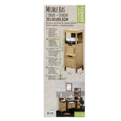 Meuble Bas 2 Tiroirs En Bambou Mahé -Promos Meubles Boutique meuble bas 2 tiroirs en bambou collection mahe 1