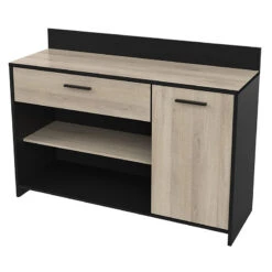 Demeyere Meuble Bas De Cuisine Aroma Noir Et Bois