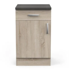 Demeyere Meuble De Cuisine Bas 1 Porte 1 Tiroir 50 Cm Paprika -Promos Meubles Boutique meuble de cuisine bas 1 porte 1 tiroir 50 cm paprika 1 3