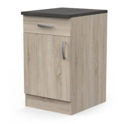 Demeyere Meuble De Cuisine Bas 1 Porte 1 Tiroir 50 Cm Paprika -Promos Meubles Boutique meuble de cuisine bas 1 porte 1 tiroir 50 cm paprika 1 4