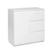Meuble De Rangement 1 Porte 3 Tiroirs Blanc 2 Meuble De Rangement 1 Porte 3 Tiroirs Blanc -Promos Meubles Boutique meuble de rangement 1 porte 3 tiroirs blanc image