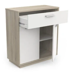 Demeyere Meuble De Rangement 2 Portes 1 Tiroir Léo -Promos Meubles Boutique meuble de rangement 2 portes 1 tiroir leo 2