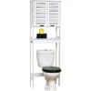 Meuble WC Miami 1 Tablette Blanc -Promos Meubles Boutique meuble wc 1 tablette blanc