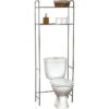 Meuble WC 2 Tablettes Pour Toilettes Chrome -Promos Meubles Boutique meuble wc 2 tablettes pour toilettes chrome