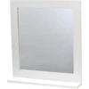 Miroir Avec Tablette Blanc Miami -Promos Meubles Boutique miroir avec tablette blanc