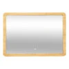 Miroir Rectangulaire 66x47 Bambou LED 5Five 2 Miroir Rectangulaire 66x47 Bambou LED 5Five -Promos Meubles Boutique miroir rectangulaire 66x47 bambou led 5five