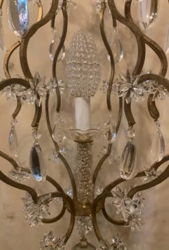 Wonderful Beaded Gold Gilt Star Basket Pendent Chandelier Petite Light Fixture -Promos Meubles Boutique mobilejpegupload 004E9B793F5C447BA2E4FF3A8D97192E master