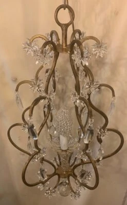 Wonderful Beaded Gold Gilt Star Basket Pendent Chandelier Petite Light Fixture -Promos Meubles Boutique mobilejpegupload 21992821432348ABA9EF0309C7C3226F master