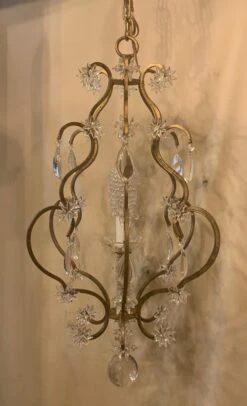 Wonderful Beaded Gold Gilt Star Basket Pendent Chandelier Petite Light Fixture -Promos Meubles Boutique mobilejpegupload 9AB9899830F64361B0F6FB9E270C2D7F master