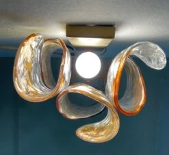 Three Of Vintage Hand Blown Murano Glass Wall Lamps, Italy 1960s -Promos Meubles Boutique mobilejpegupload C4E79BF0A7594724A27E9AE89AB61F8F master