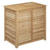 Panier à Linge Double En Bambou Sicela 5Five -Promos Meubles Boutique panier a linge double en bambou tissu