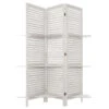 Paravent Bois 3 étagères Blanc Atmosphera -Promos Meubles Boutique paravent bois 3 etageres blanc atmosphera