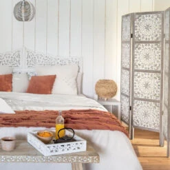 Paravent En Bois Etnik Ajouré Atmosphera -Promos Meubles Boutique paravent en bois etnik ajoure atmosphera 3