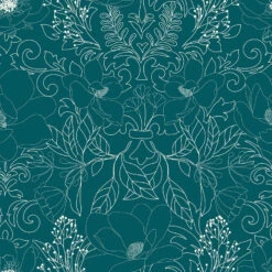 Parure De Lit Amelia Bleu Canard Et Motifs 240x220 Atmosphera -Promos Meubles Boutique parure de lit amelia bleu canard et motifs 240x220 atmosphera 3