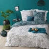 Parure De Lit Jungle Blanc/bleu Canard 240x220 Atmosphera 1 Parure De Lit Jungle Blanc/bleu Canard 240x220 Atmosphera -Promos Meubles Boutique parure de lit jungle blanc bleu canard 240x220 atmosphera