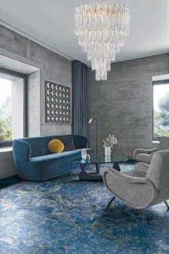 Huge Modern Italian Murano Glass Chandelier -Promos Meubles Boutique pini master