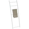 Porte Serviettes échelle En Métal Blanc H150 -Promos Meubles Boutique porte serviettes echelle metal blanc 82 cm