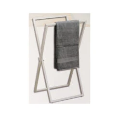 Porte Serviettes Pliable Métal Blanc -Promos Meubles Boutique porte serviettes pliable metal blanc 1 1