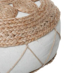 Pouf En Jute Ajouré 43x18 Atmosphera -Promos Meubles Boutique pouf en jute ajoure 43x18 atmosphera 2