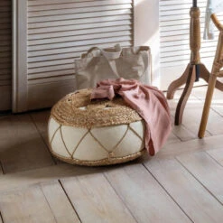 Pouf En Jute Ajouré 43x18 Atmosphera -Promos Meubles Boutique pouf en jute ajoure 43x18 atmosphera 5