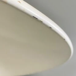 Italian Mid-Century Modern Curved White And Red Metal Chandelier, 1960s -Promos Meubles Boutique prodotti marzo 0009s 0003 IMG 5781 master