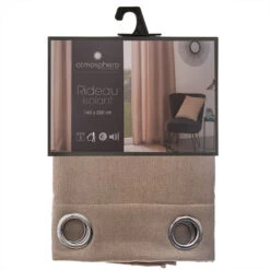 Rideau Isolant Tim Taupe 140x260 Atmosphera -Promos Meubles Boutique rideau isolt tim taupe 140x260 atmosphera 2