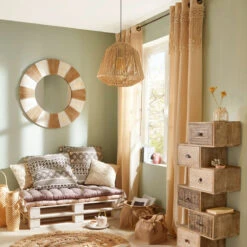 Rideau Macramé 140x260 Rituality Atmosphera -Promos Meubles Boutique rideau macrame 140x260 rituality atmosphera 2