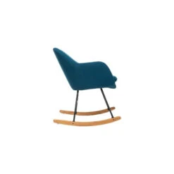 Rocking Chair Pera Bleu Canard Atmosphera -Promos Meubles Boutique rocking chair pera bleu canard atmosphera 4