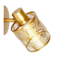 Spot Calathéa Métal Ajouré Doré Ostaria -Promos Meubles Boutique spot calathea metal ajoure dore ostaria 2