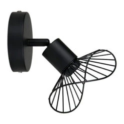 Spot Capeline En Métal Filaire Noir Ostaria