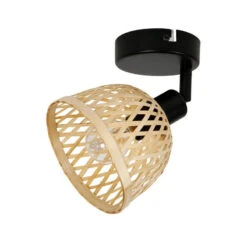 Spot Hanoi En Métal Et Bambou Ostaria -Promos Meubles Boutique spot hanoi en metal et bambou ostaria 3