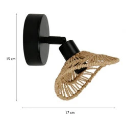 Spot Ozana En Métal Et Corde Ostaria -Promos Meubles Boutique spot ozana en metal et corde ostaria 4