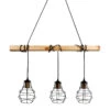 Suspension Indus Barre En Bois 3 Cordons Ostaria -Promos Meubles Boutique suspension industrielle barre en bois 3 cordons ostaria
