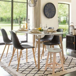 Table à Manger Blanc Roka Atmosphera 11 Table à Manger Blanc Roka Atmosphera -Promos Meubles Boutique table a manger blanc roka atmosphera 4