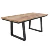 Table à Manger Bois Et Pieds Métal En U -Promos Meubles Boutique table a manger bois et pieds metal en u
