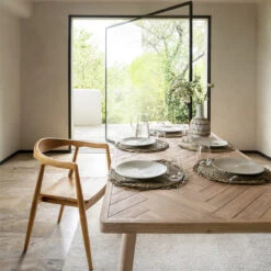 Table à Manger Extensible Bois D'acacia Aeris Atmosphera -Promos Meubles Boutique table a manger extensible bois d acacia aeris atmosphera 1 5