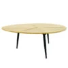 Table Basse Ovale Miller Pieds Métal -Promos Meubles Boutique table basse ovale miller pieds metal
