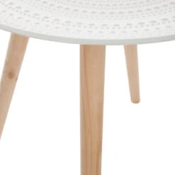 Table Basse Ronde Mileo Blanc Atmosphera -Promos Meubles Boutique table basse ronde mileo blanc atmosphera 3