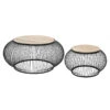 Table Basse X2 Métal Et Bois De Manguier Esther Atmosphera 2 Table Basse X2 Métal Et Bois De Manguier Esther Atmosphera -Promos Meubles Boutique table basse x2 en metal et bois de manguier atmosphera
