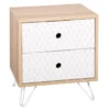 Table De Chevet 2 Tiroirs Effy Atmosphera -Promos Meubles Boutique table de chevet 2 tiroirs effy atmosphera