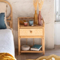 ATMOSPHERA Table De Chevet Rotin Aoni Atmopshera -Promos Meubles Boutique table de chevet rotin aoni atmopshera 6
