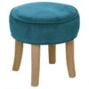 Tabouret En Velours Adriel Coloris Duck Atmosphera -Promos Meubles Boutique tabouret adriel en velours coloris duck