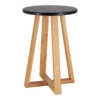 Tabouret Avec Pieds En Bambou & Plateau Noir -Promos Meubles Boutique tabouret avec pieds en bambou plateau noir